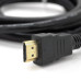 Кабель Ritar PL-HD94 HDMI-HDMI Ultra HD 1080P, 0.8m, v1,4, OD-7.3mm, з фільтром, круглий Black, коннектор Gold, Пакет, Q250
