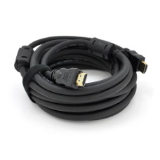 Кабель Ritar Premium PL-HD348 HDMI-HDMI Ultra HD 4K,1080P, 10.0m, v1,4, OD-8.0mm, з фільтром, круглий Black, конектор Gold, Box, Q40