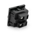 Розетка врізна з заземленням E-08, Input: AC 100-250V 16A, Black