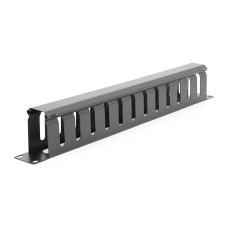 Кабельний органайзер з кришкою, 19 ", корпус-метал, 1U / 12Port, Q50