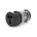 Перехідник на американка\євророзетка 4 in 1, Black, BOX