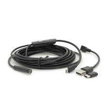 Універсальний ендоскоп 3в1 (USB/MicroUSB/Type-C) для смартфона/ПК, камера 5.5мм, м'який кабель 5м, з LED-підсвічуванням, IP67