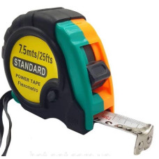 Рулетка гумова STANDART, 7,5м, Q48