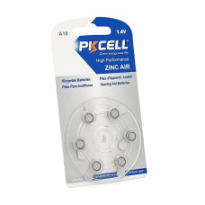 Батарейка повітряно цинкова PKCELL 1.4V ZA10, 6 штук у блістері, ціна за блістер, Q