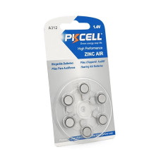 Батарейка повітряно цинкова PKCELL 1.4V ZA312, 6 штук у блістері, ціна за блістер, Q
