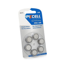 Батарейка повітряно цинкова PKCELL 1.4V ZA675, 6 штук у блістері, ціна за блістер, Q