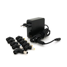 Універсальний БЖ Input 100V-240V 50-60Mhz, Output :15V/20V, 90W, корпус-пластмаса, ручне регулювання, 10 Г-подібних роз'ємів, BOX