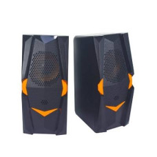 Колонки 2.0 Hotmai HT-414 USB + 3.5mm, 2x2.5W, 20Hz- 18KHz, з регулятором гучності, Black, BOX, Q24