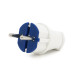 Вилка з заземленням 10 / 16А 250V A712, White, Q20
