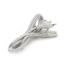 Кабель живлення 1.8m, 0.75mm, PC-184/2 CEE7/16-C7 2 pin (для побутової техніки), Gray, OEM Q500