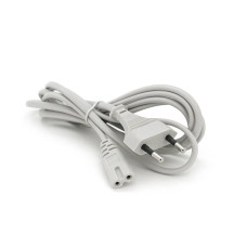 Кабель живлення 1.8m, 0.75mm, PC-184/2 CEE7/16-C7 2 pin (для побутової техніки), Gray, OEM Q500