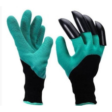 Гумові рукавички з кігтями для саду та городу Garden Genie Gloves