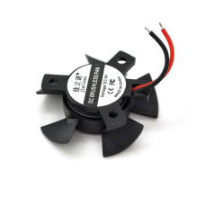 Кулер корпусний JLN3510, 35x35x10mm, 9V/0.09A/0.8W, 2-pin, під пайку, Black, OEM.