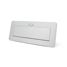 Розетка для підлоги висувна із заземленням J29L, дві розетки + 2 * USB + 2* RJ45, Input: AC 100-250V 16A, Silver