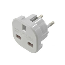 Переходник на евророзетку 9625 White, 110-250V, 10-16A, 1800W
