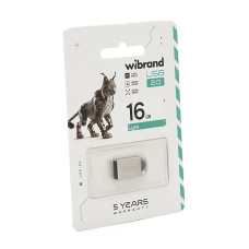 Флеш-накопичувач Mibrand Lynx, USB 2.0, 16GB, Metal Design, Blister