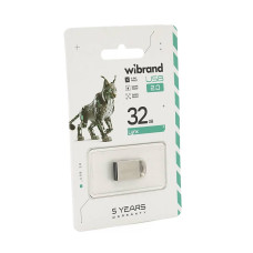Флеш-накопичувач Mibrand Lynx, USB 2.0, 32GB, Metal Design, Blister
