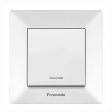 Вимикач Panasonic Arkedia Slim одноклавішний з підсвіткою, білий