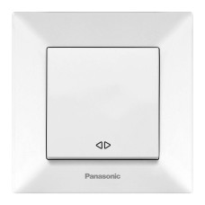 Вимикач Panasonic Arkedia Slim одноклавішний перехресний білий