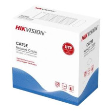 Кабель вита пара Hikvision (для внутрішньої прокладки) 24AWG UTP CAT 5E DS-1LN5E-S