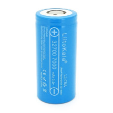 Акумулятор 32700 LiFePO4 LiitoKala Lii-70A, 7000mAh (6500-7000mAh, 30A, 3.2V (2.5-3.65V), Blue, PVC