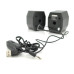 Колонки 2.0 Kisonli A-101S для ПК і ноутбука, USB + 3.5mm, 2x3.5W, 20Hz- 20KHz, Black, BOX, Q80