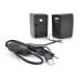 Колонки 2.0 Kisonli L-9090 для ПК і ноутбука, USB + 3.5mm, 2x3W, 20Hz- 20KHz, з вбудованим підсилювачем, Black, BOX, Q60