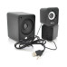 Колонки 2.1 Kisonli U-2900BT, для ПК і ноутбука, USB + 3.5mm, 5W + 2x3W, 20Hz- 20KHz, з сабвуфером, bluetooth, Black, BOX, Q40