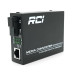 Медіаконвертер RCI A (IC+113), 1310 WDM 10/100/1000 одноволоконний Full/Half duplex, Gigabit SC 20km (0+70°C), + блок живлення 5V 1A Q50