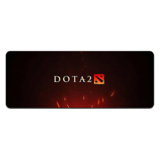 Килимок 300*700 тканинний DOTA2, товщина 2 мм, колір Black-Red, OEM