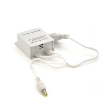 Імпульсний адаптер живлення 12В 2А (24Вт) штекер 5.5/2.5; Plastic Box Mini; IP40; В90/Ш50/Г30мм; кріплення