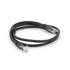 Патч-корд литий RITAR, UTP, RJ45, Cat.6, 1m, чорний, Cu (мідь)