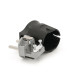 Вилка із заземленням кутова, 16A 250V, A105, Black, Q40