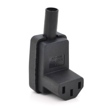Триконтактний роз'єм IEC320 C13 (кутовий 90°) мама, 250V, 10A, під пайку Q50/500