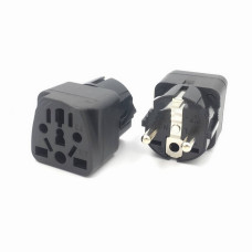 Перехідник WY-9, 250V/10A, Black, BOX