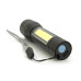 Ліхтарик 511COB, 3WLED+COB, CREE Q5, Zoom, 3 режима, алюміній, вбудований акум, USB кабель, 98х24х20, Box