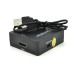 Конвертер Mini, HDMI to VGA, ВХІД HDMI(мама) на ВИХІД VGA(мама), 720P/1080P, Black, BOX