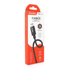 Кабель iKAKU KSC-698 XIANGSU Smart fast charging data cable for iphone, Black, довжина 2м, BOX