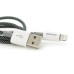 Кабель iKAKU KSC-723 GAOFEI smart charging cable for iphone, Black, довжина 1м, 2.4A, BOX