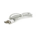 Кабель iKAKU KSC-723 GAOFEI smart charging cable for Type-C, Gray, довжина 1м, 2.4A, BOX