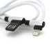 Кабель iKAKU KSC-028 JINDIAN charging data cable for iphone, Silver, довжина 1м, 2.4A, BOX
