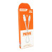 Кабель iKAKU KSC-653 FEIYUE PD100W fast charging short cable (Type-C to Lightning), White, довжина 0.25м, BOX