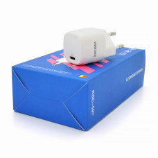 СЗУ AC100-240V KAKUSIGA KSC-597 LECHONG PD20Wfast charger, White, Box