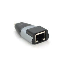 ПерехідникType-C (тато)/RJ-45 (мама), chip:RTL8153, 1000Mbps, Black