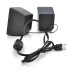 Колонки 2.0 Hotmai A16 USB+3.5mm, 2x3W, 20Hz-18KHz, з регулятором гучності, Black, BOX, Q24