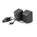 Колонки 2.0 Hotmai A16 USB+3.5mm, 2x3W, 20Hz-18KHz, з регулятором гучності, Black, BOX, Q24