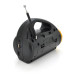 Радіоприймач GOLON RX-711BT, FM радіо, Вхід microSD, USB, AUX, корпус пластмас, Black, BOX