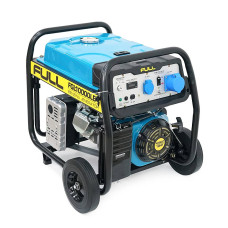 Генератор бензиновий FULL FGL 10000LE, 1-фазний 230V, 50Hz, 10kVA/8kW, бак 28 л, витрата 3 л/год, пуск: ручний/стартер (без АКБ), 720х530х610 мм, 96 кг