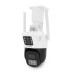 4+4Мп Wi-Fi/LAN відеокамера з двома об'єктивами вулична SD/картка PP-IPC34D4MP20 PTZ 2.8mm ICSee