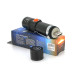 Ліхтар ручний PIPO PPF-616, 1LED Cree Q5, 10W, 3 режими, ZOOM, 18650/2400 вбудований, Black, IP44, USB, 112х28х24мм, BOX